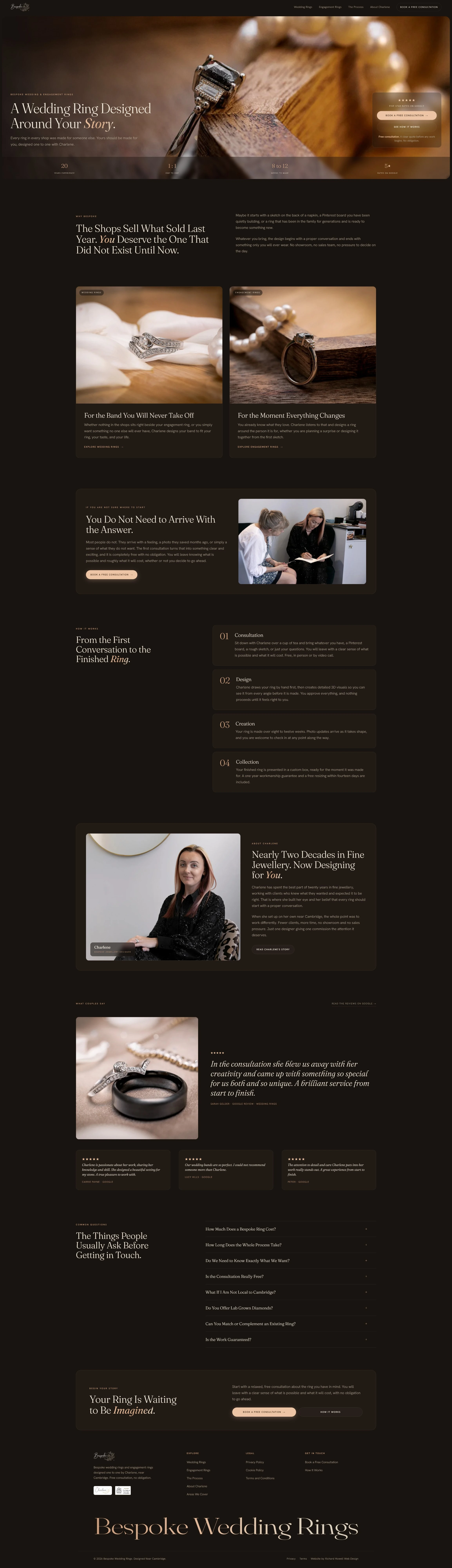 Bespoke Wedding Rings website